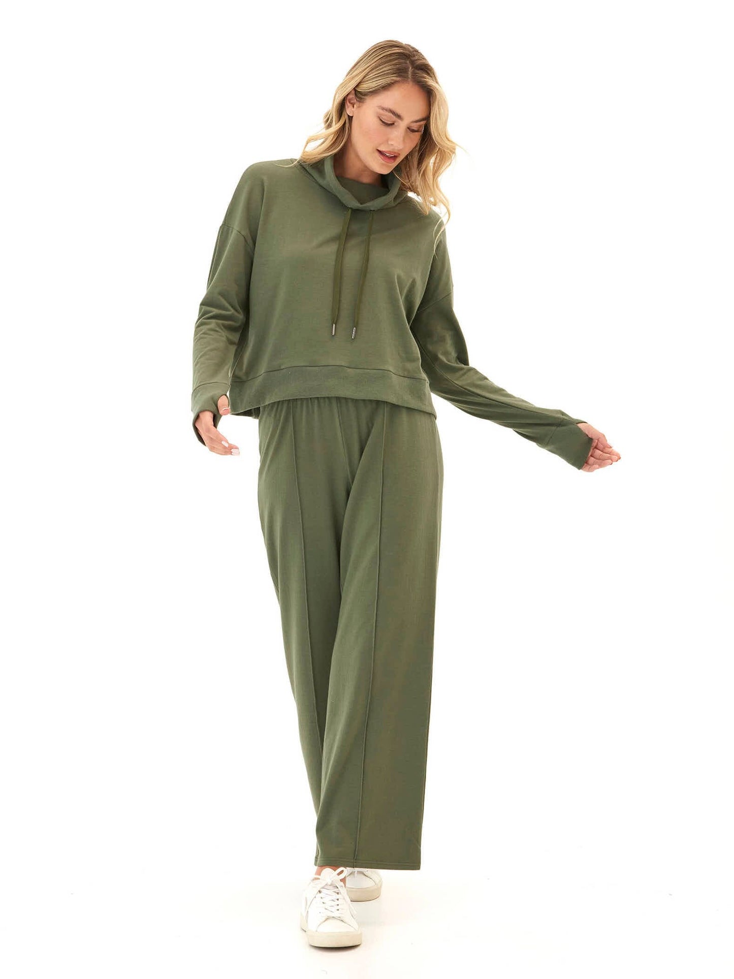 Shai Cozy Fleece Cowl Neck Pullover