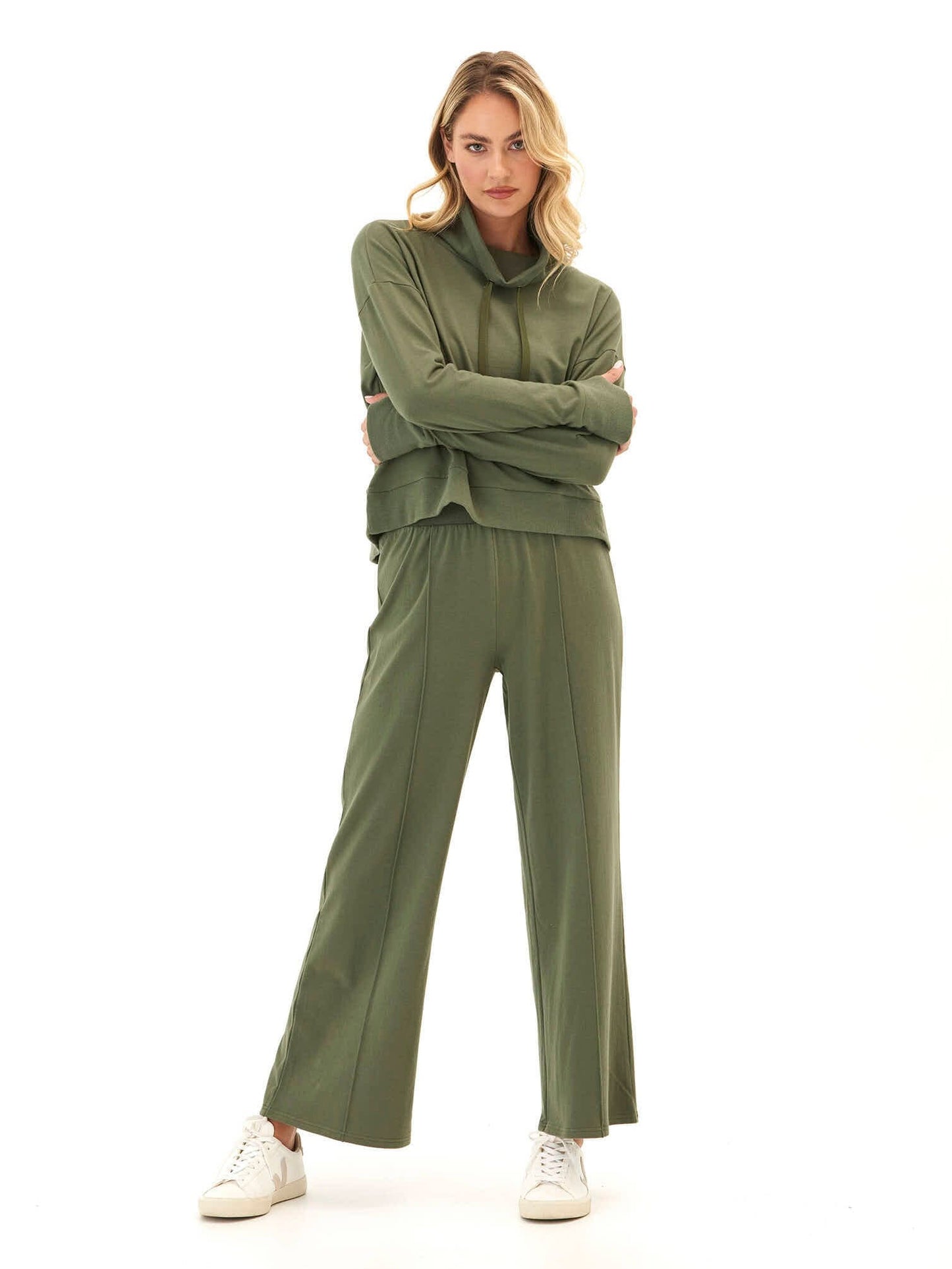 Shai Cozy Fleece Cowl Neck Pullover