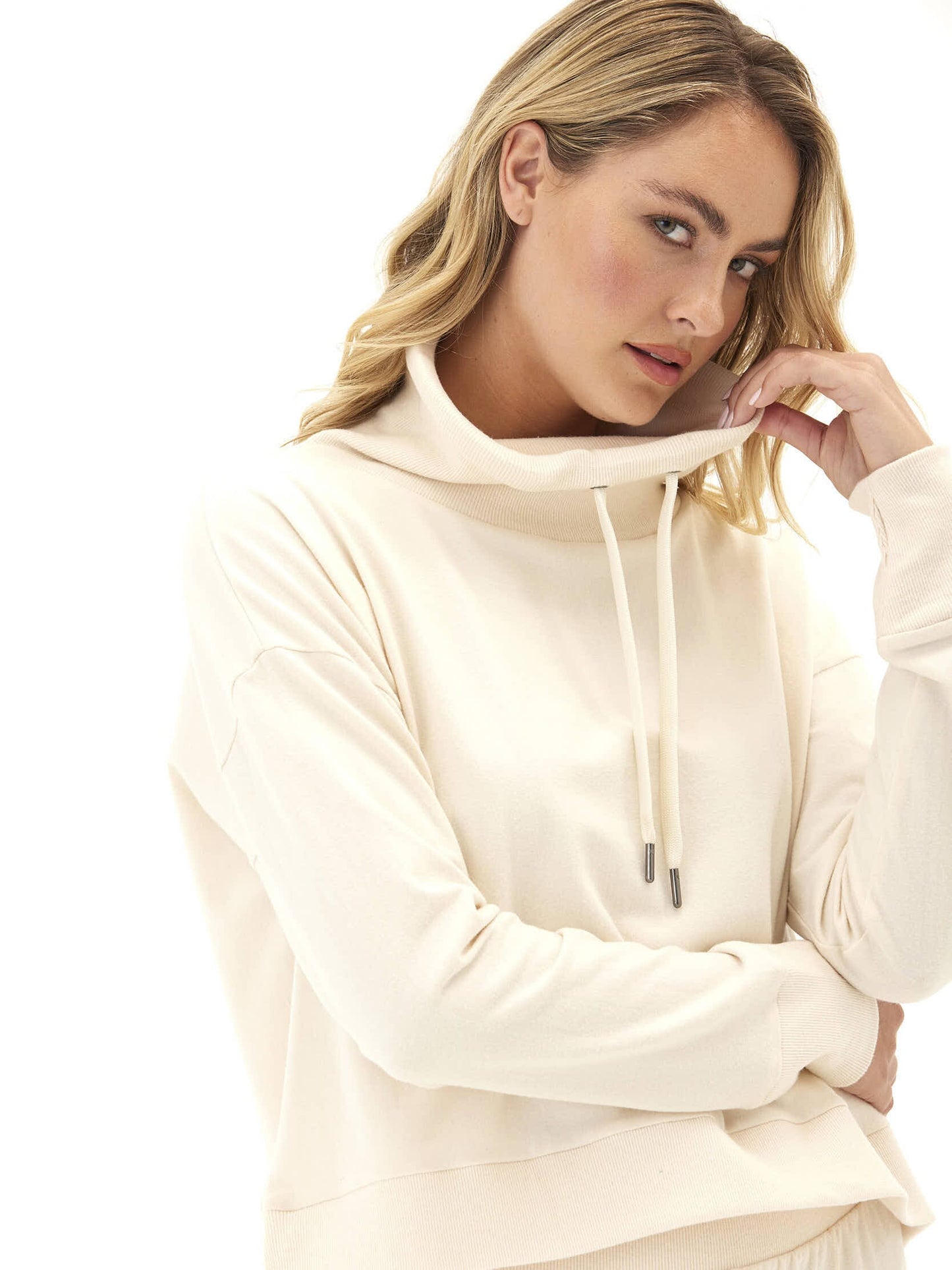 Shai Cozy Fleece Cowl Neck Pullover