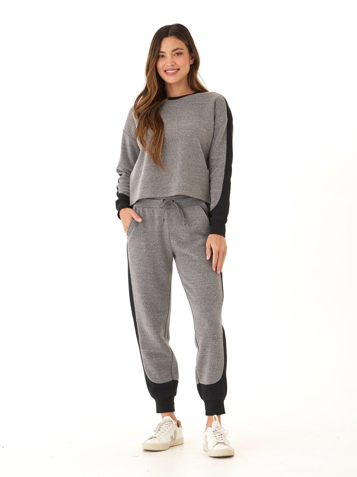 Sadia Triblend Fleece Colorblock Pullover