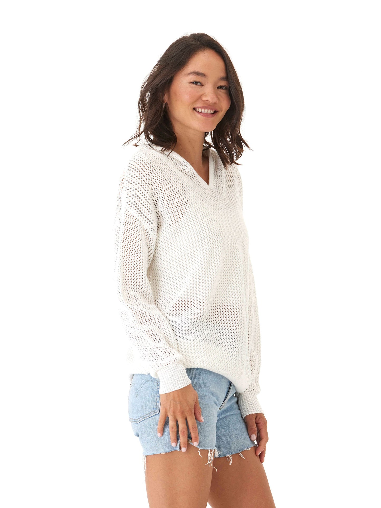 Laurel Beach Knit Pullover Hoodie