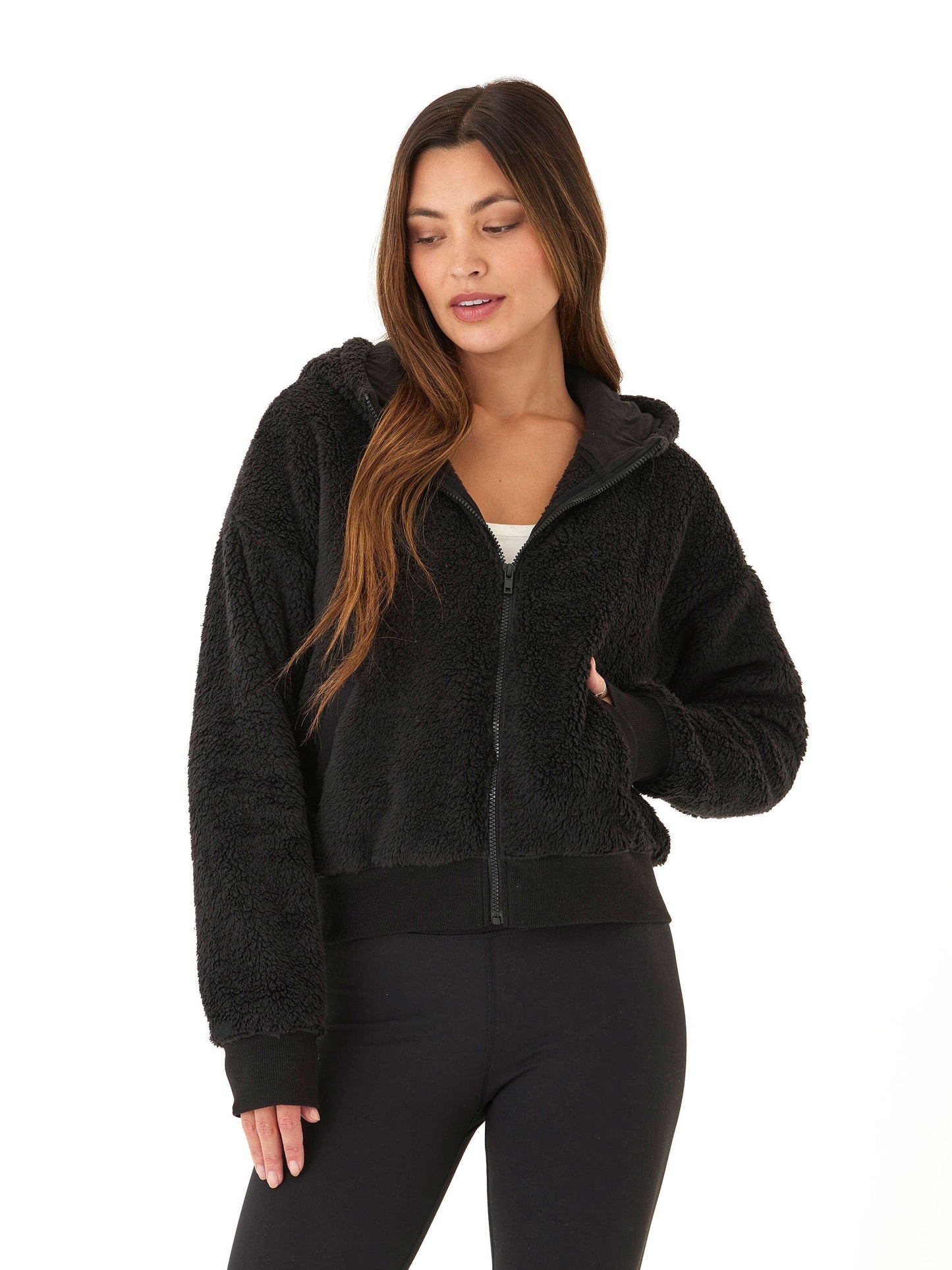 Izara Sherpa Full Zip Hoodie