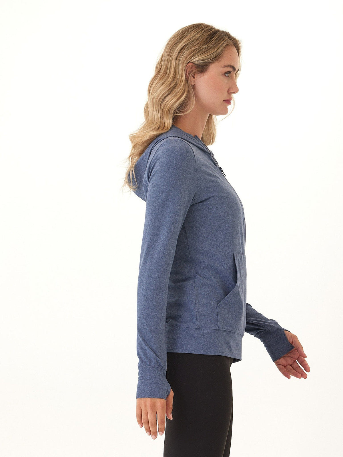 Gretchen Quarter Zip Luxe Jersey Hoodie