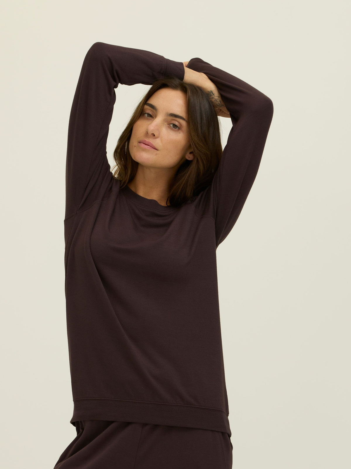 Priscilla Feather Fleece Raglan Sweatshirt