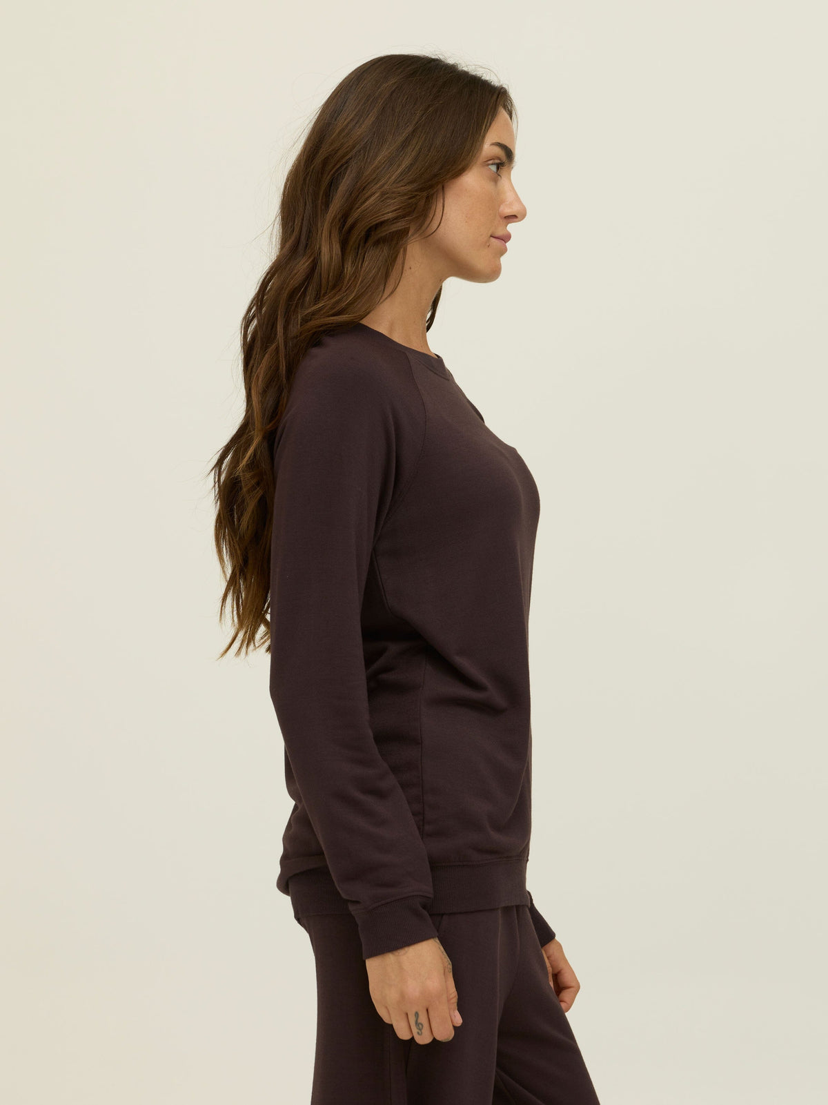 Priscilla Feather Fleece Raglan Sweatshirt