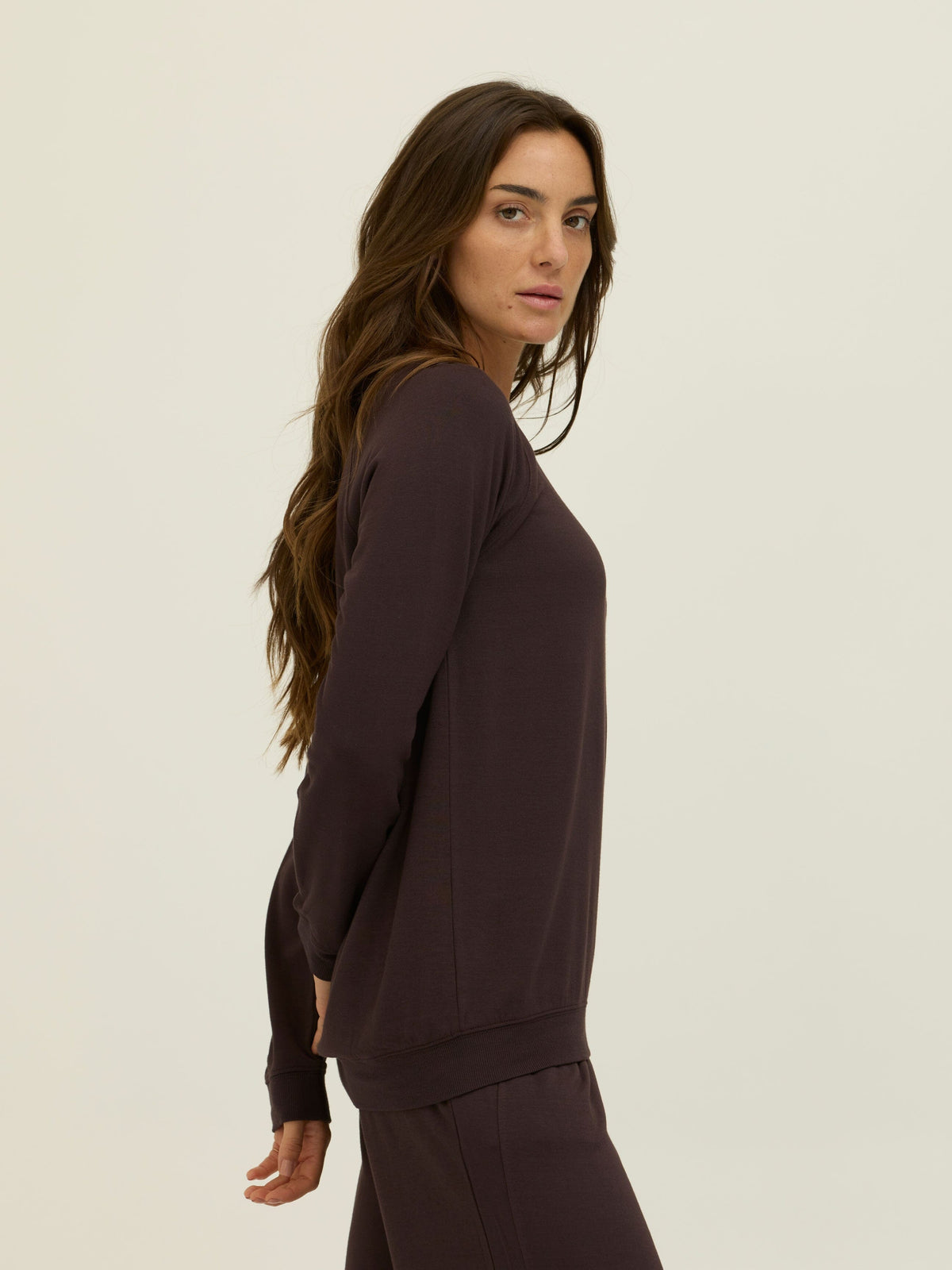 Priscilla Feather Fleece Raglan Sweatshirt