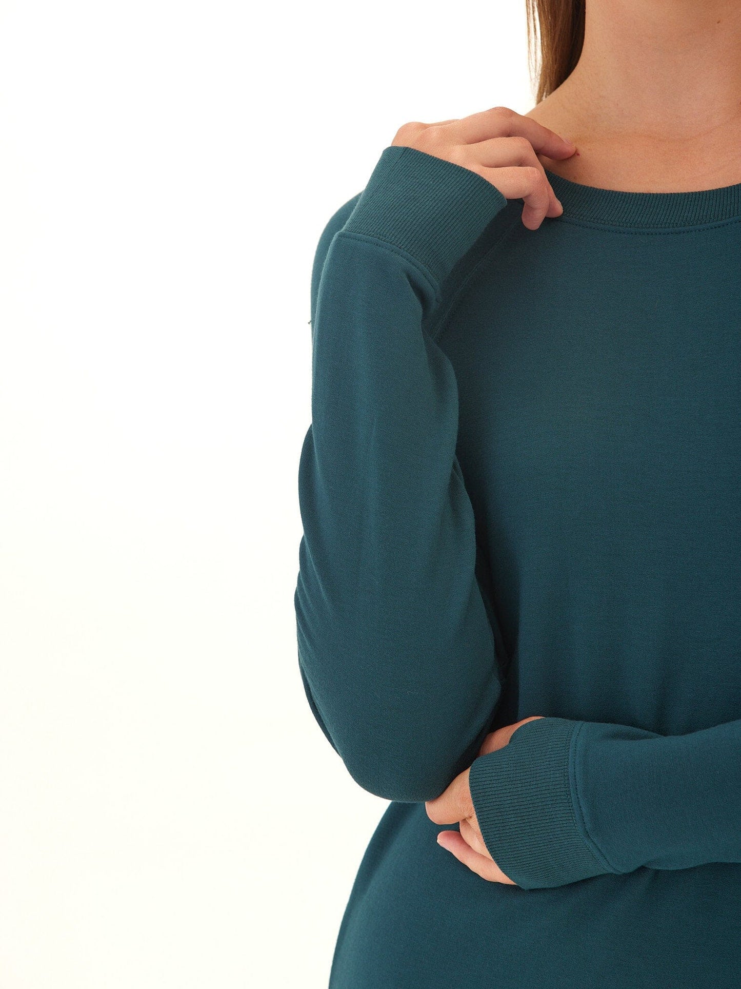 Priscilla Feather Fleece Raglan Sweatshirt