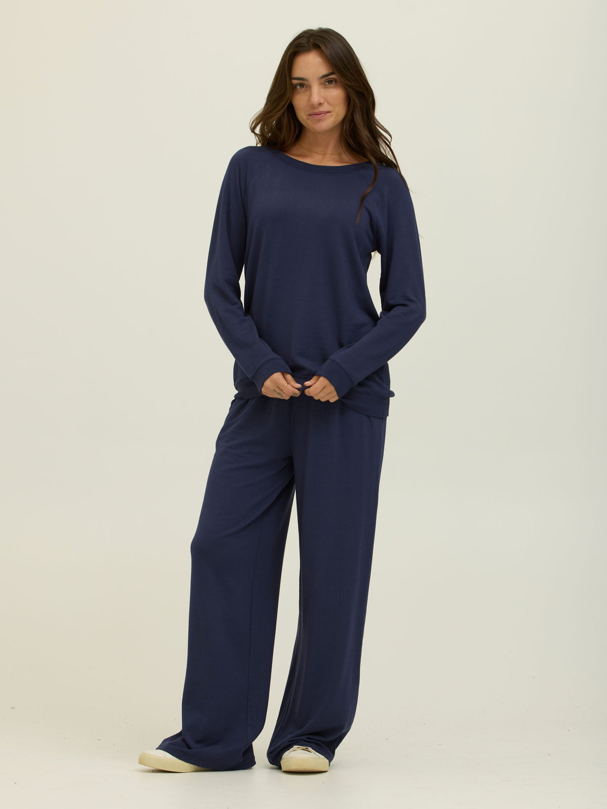 Priscilla Feather Fleece Raglan Sweatshirt