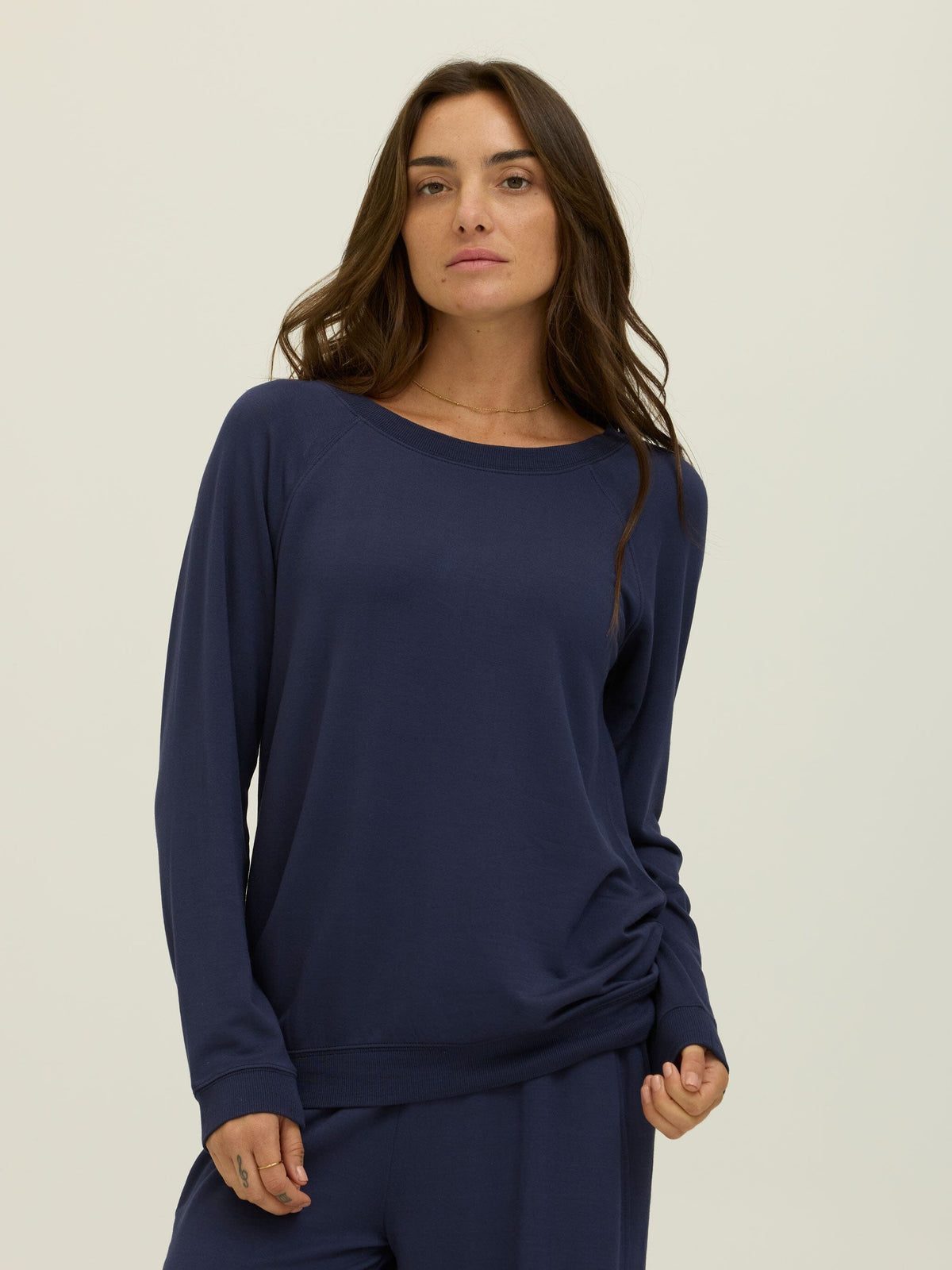 Priscilla Feather Fleece Raglan Sweatshirt