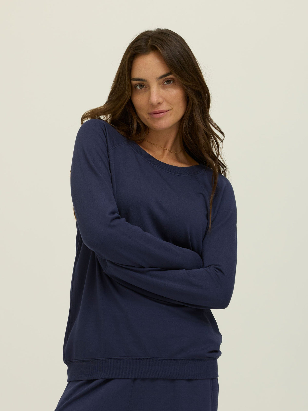 Priscilla Feather Fleece Raglan Sweatshirt
