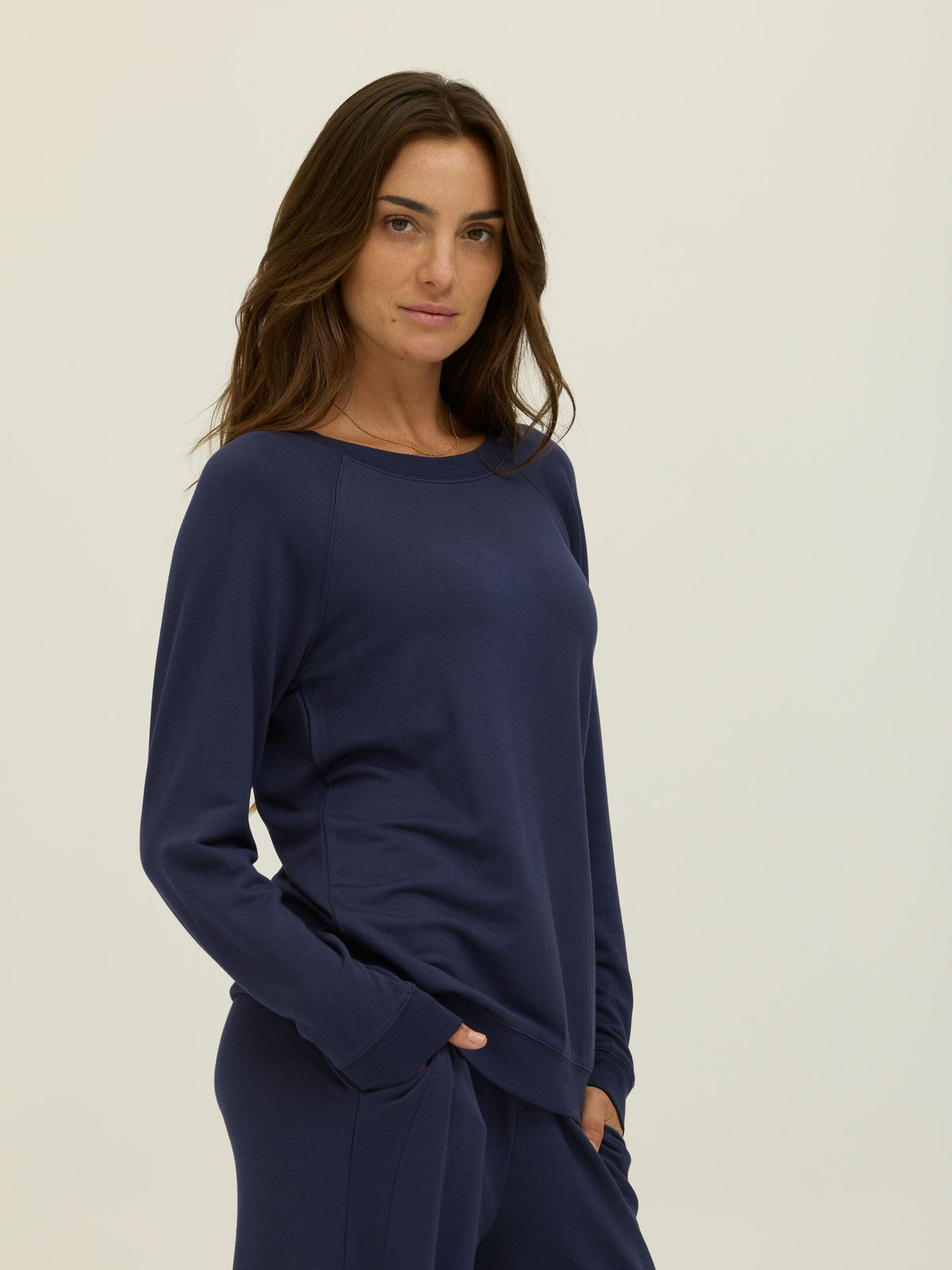 Priscilla Feather Fleece Raglan Sweatshirt