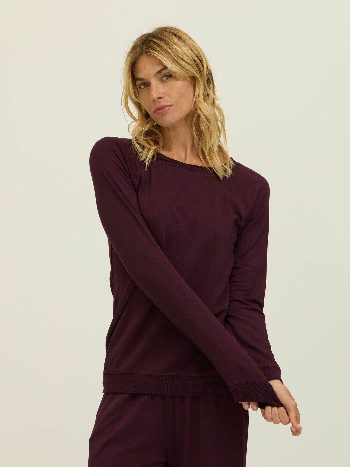 Priscilla Feather Fleece Raglan Sweatshirt