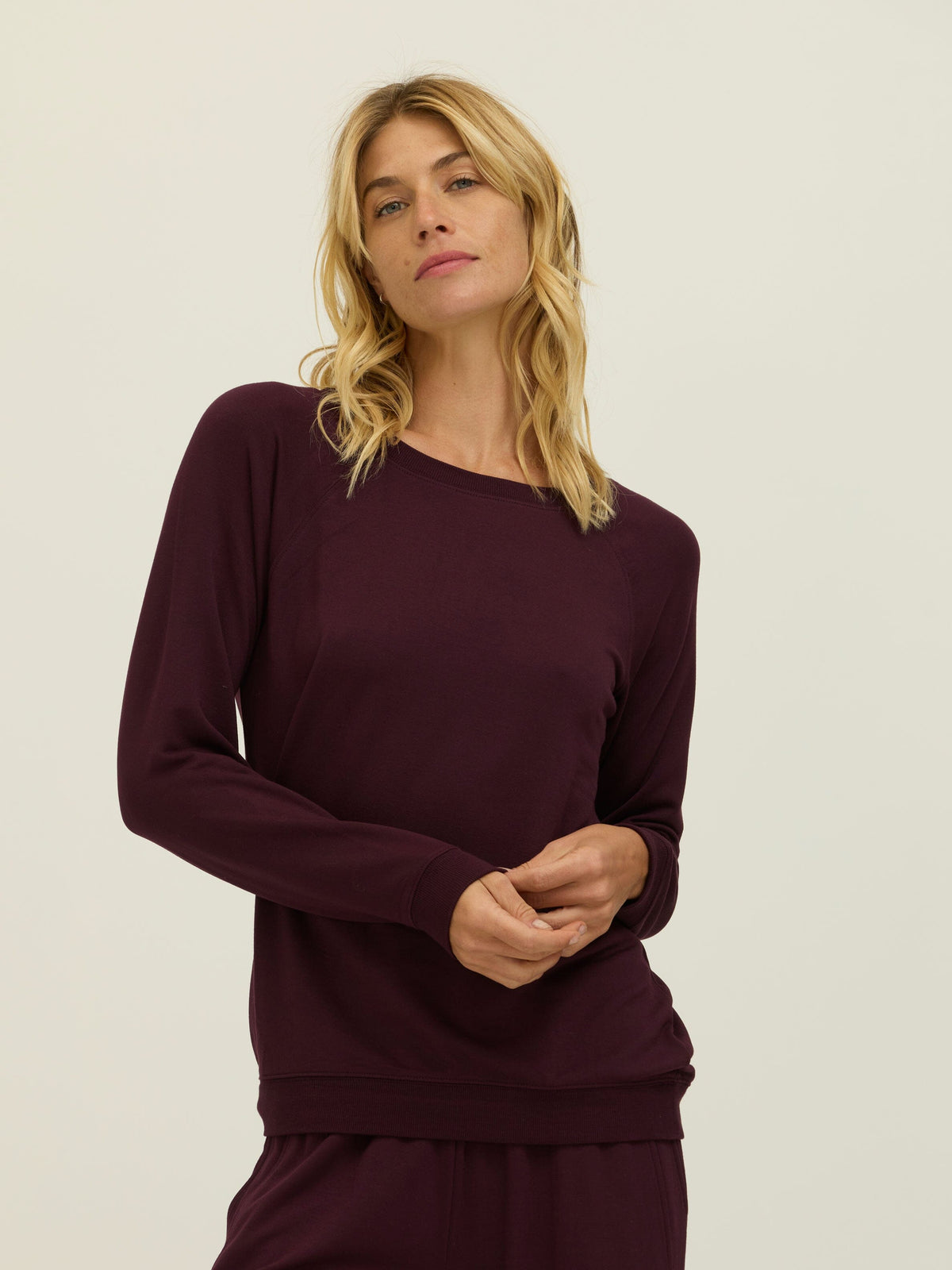 Priscilla Feather Fleece Raglan Sweatshirt
