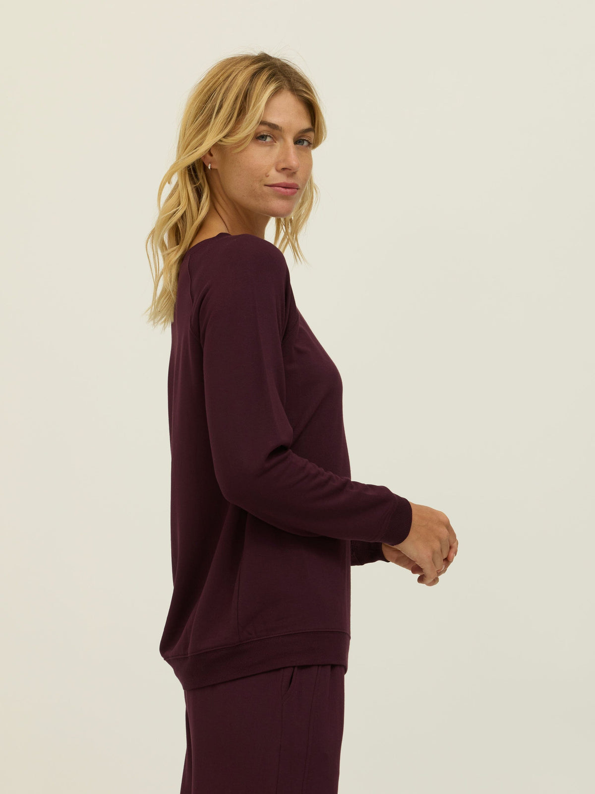 Priscilla Feather Fleece Raglan Sweatshirt