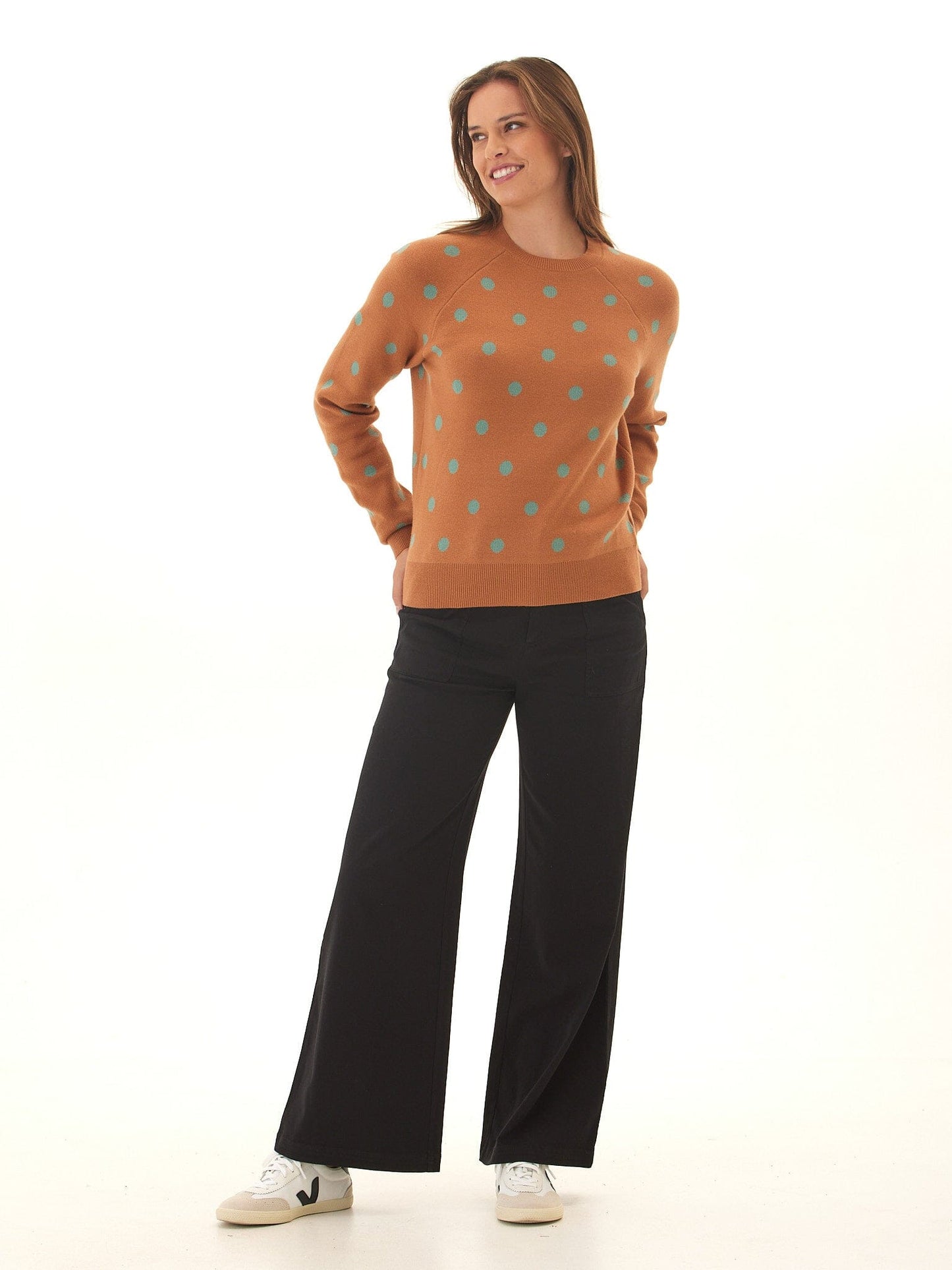 Deandra Polka Dot Cozy Sweater