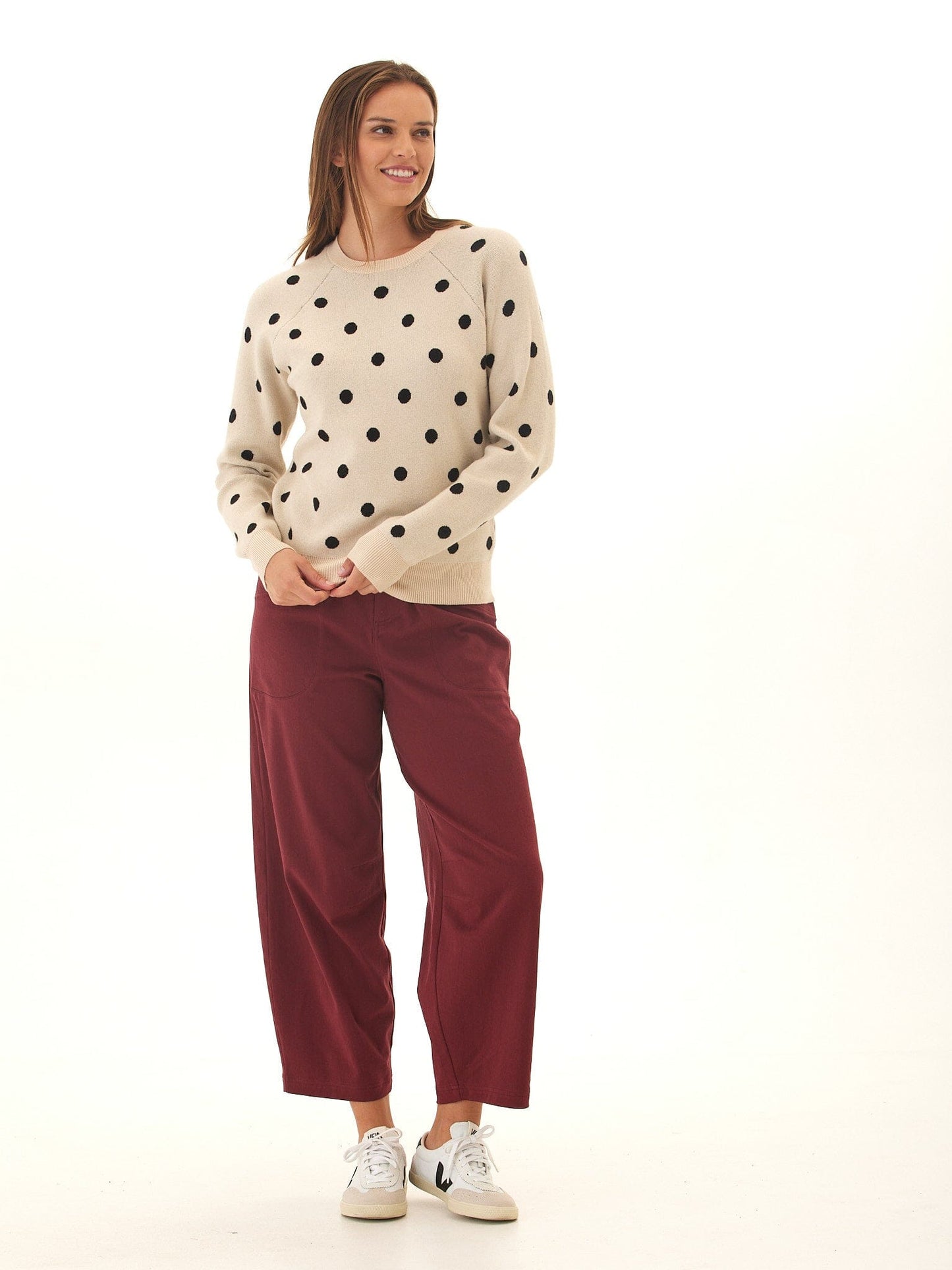 Deandra Polka Dot Cozy Sweater