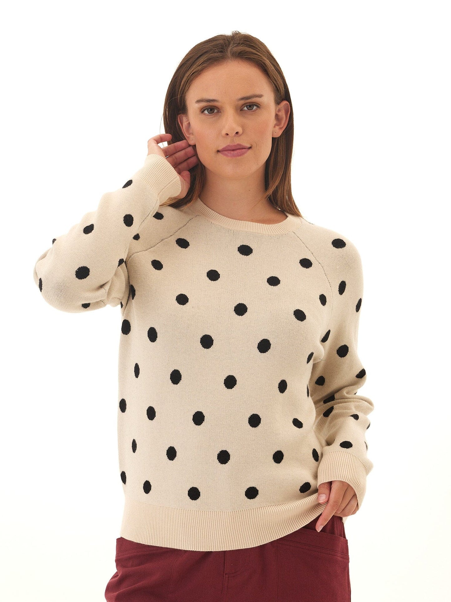 Deandra Polka Dot Cozy Sweater
