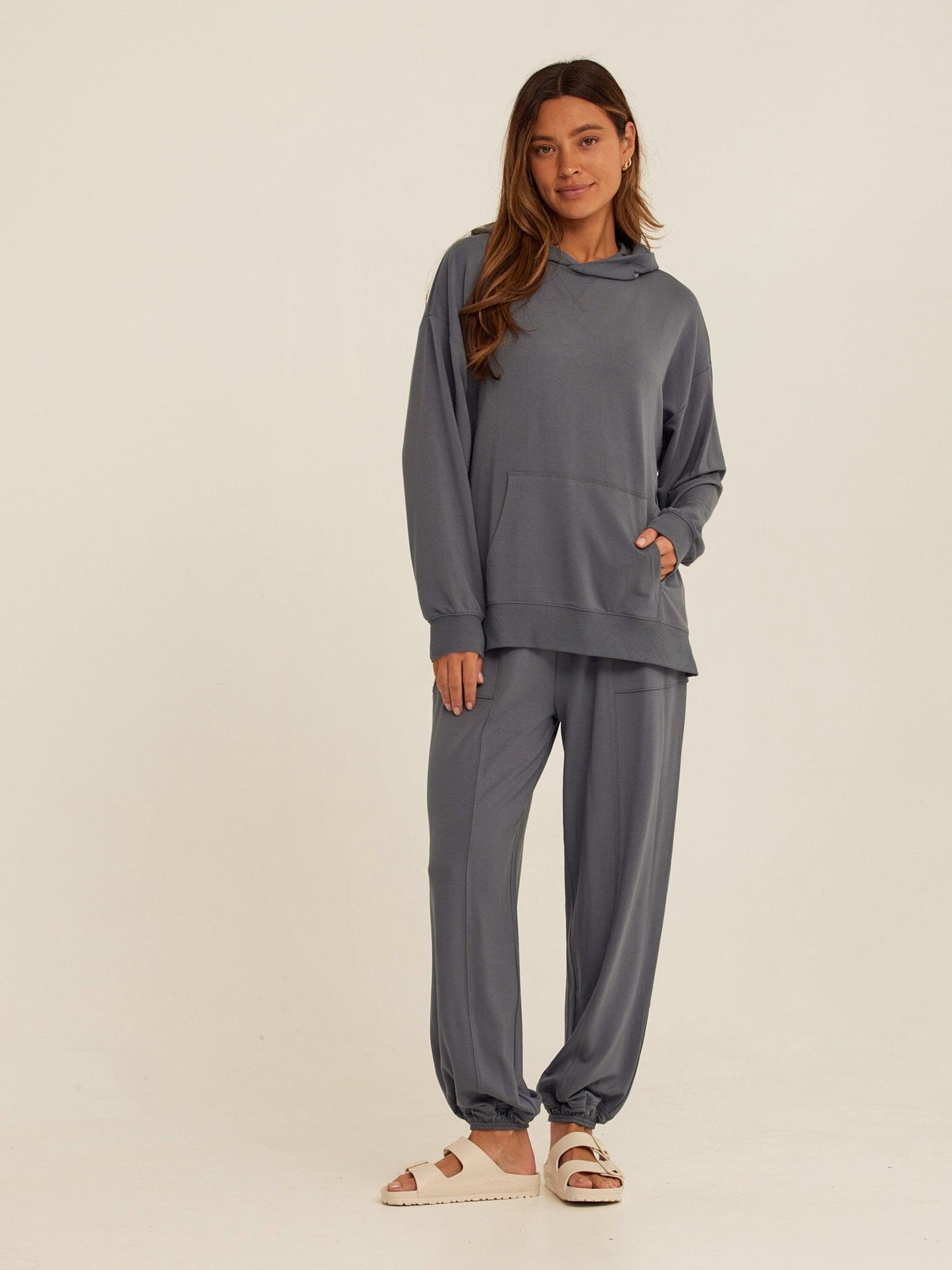 Sylvie Modal Terry Oversized Pullover Hoodie