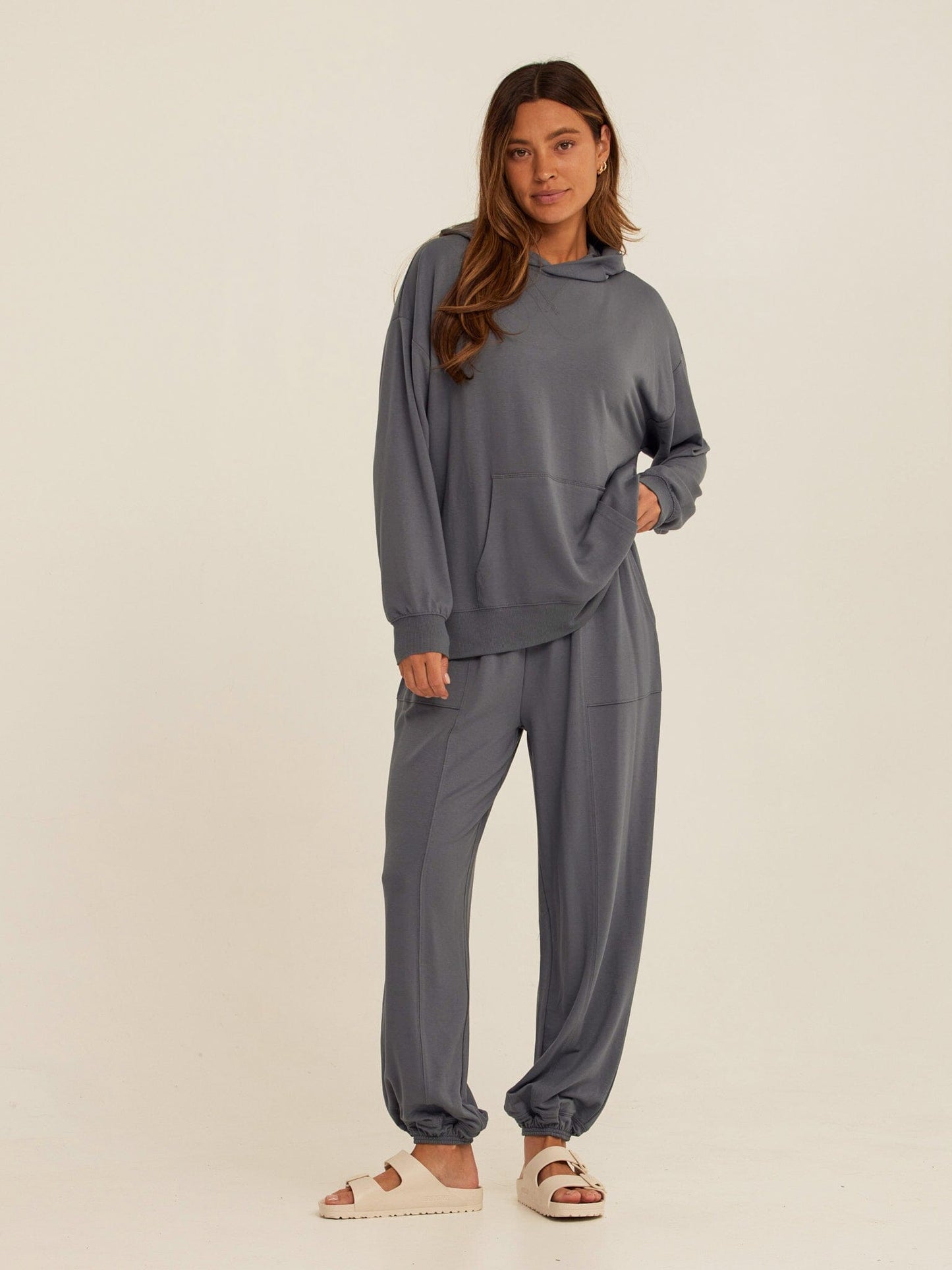 Sylvie Modal Terry Oversized Pullover Hoodie