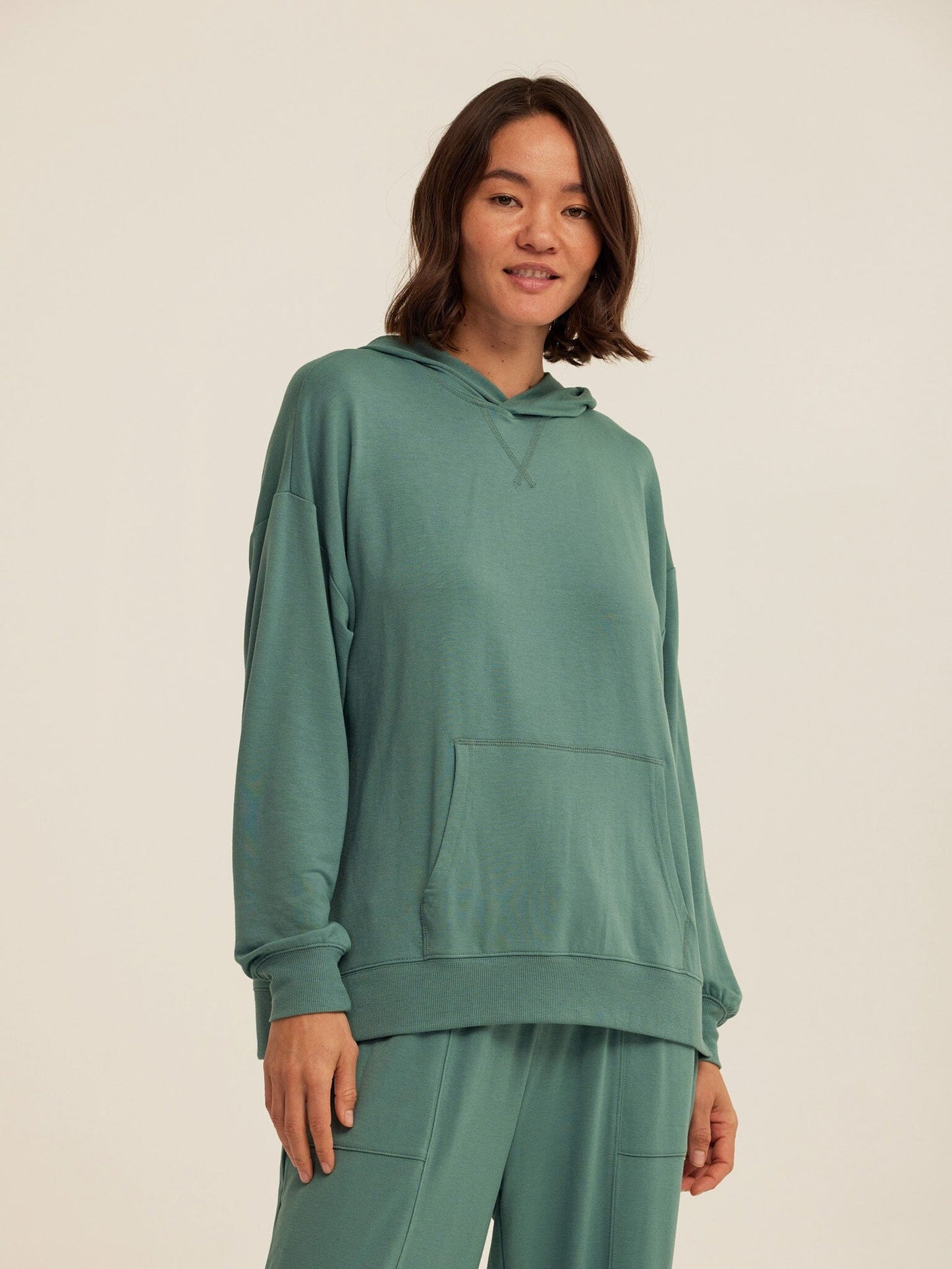 Sylvie Modal Terry Oversized Pullover Hoodie