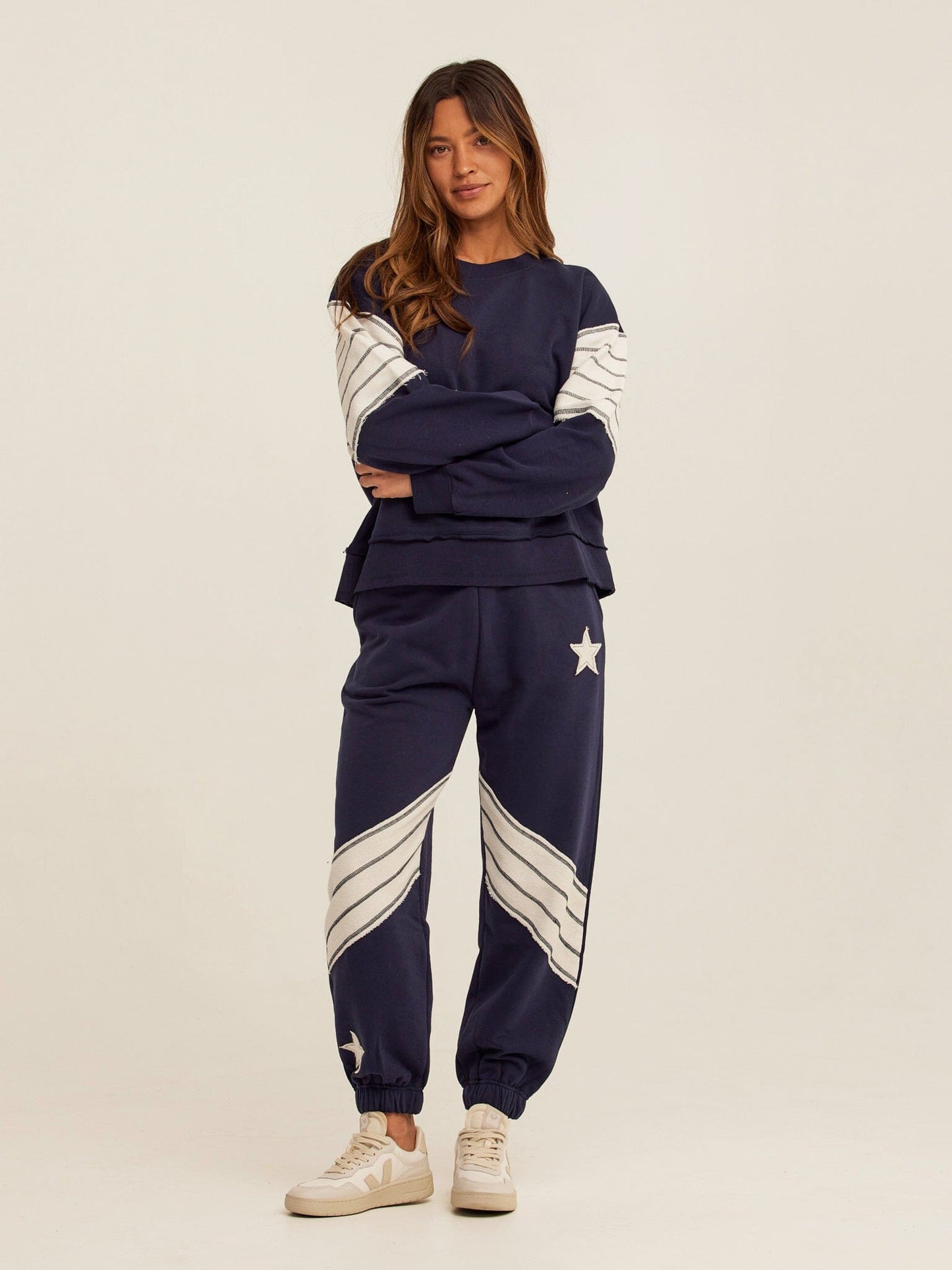 Kaelah Cotton Blend Terry Sweatshirt
