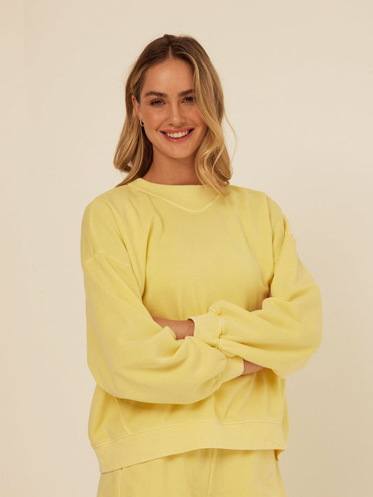 Kaitlyn Mineral Wash Fleece Sweatshirt