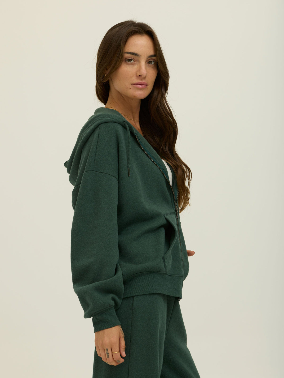 Corissa Triblend Fleece Zip Hoodie