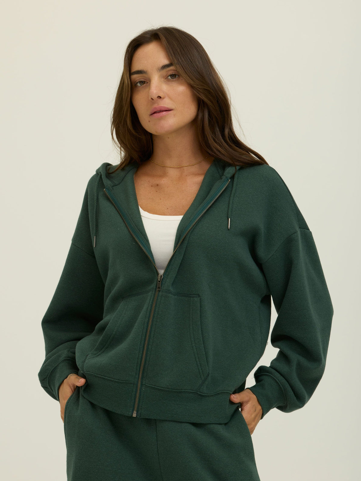 Corissa Triblend Fleece Zip Hoodie
