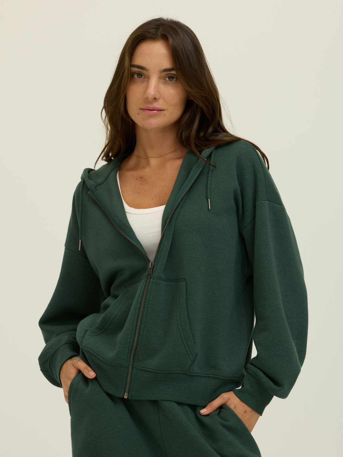 Corissa Triblend Fleece Zip Hoodie