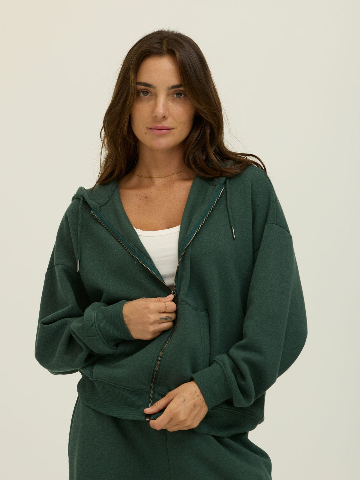 Corissa Triblend Fleece Zip Hoodie
