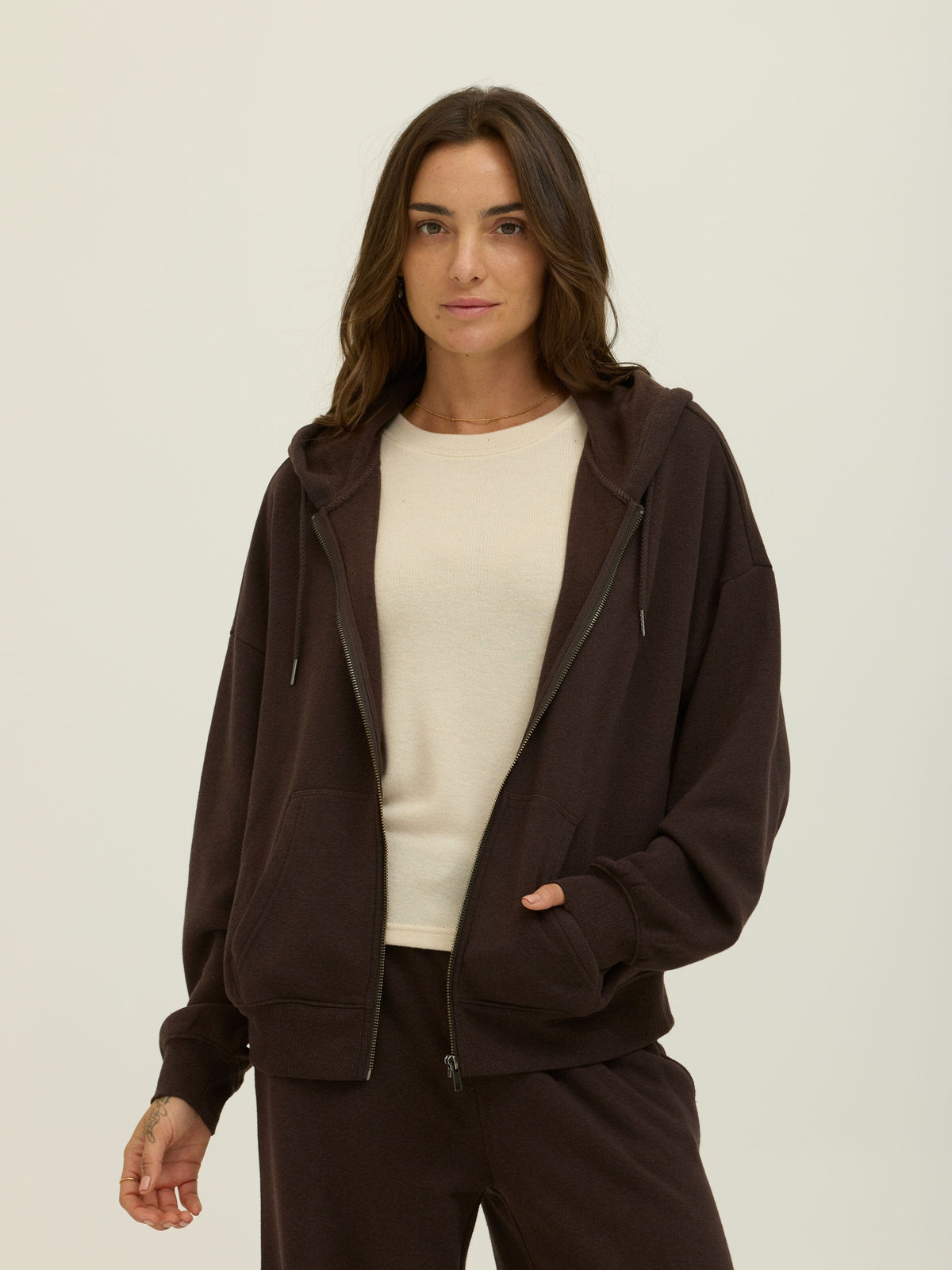 Corissa Triblend Fleece Zip Hoodie