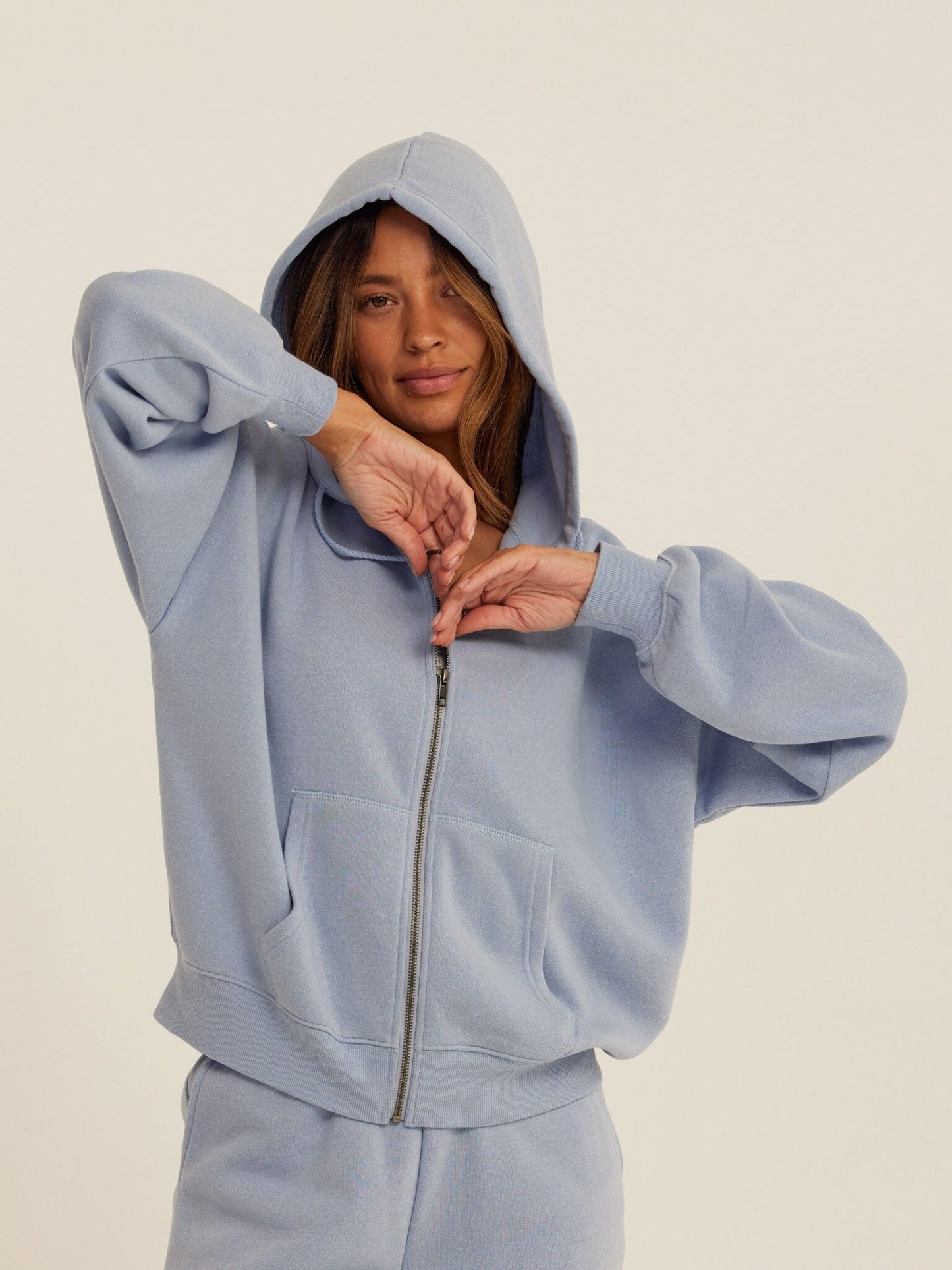 Corissa Triblend Fleece Zip Hoodie