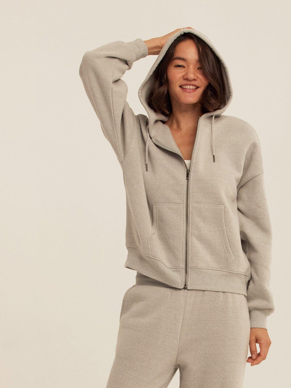 Corissa Triblend Fleece Zip Hoodie