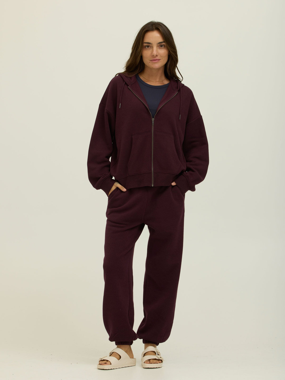 Corissa Triblend Fleece Zip Hoodie