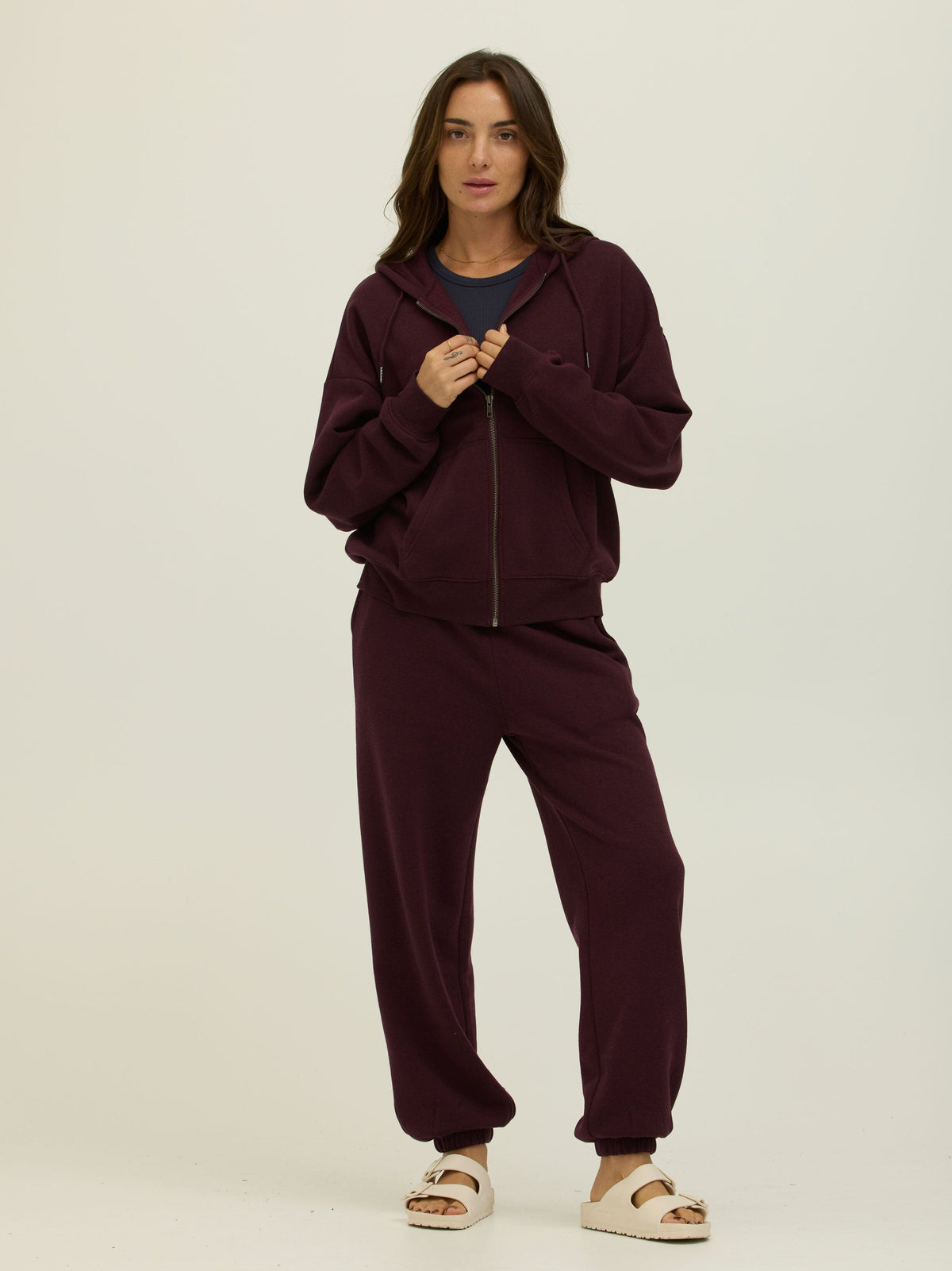 Corissa Triblend Fleece Zip Hoodie