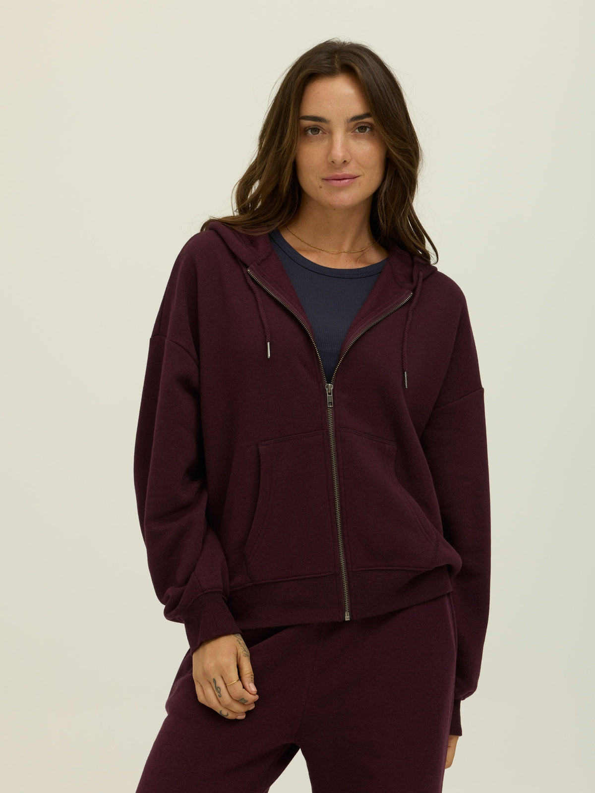 Corissa Triblend Fleece Zip Hoodie