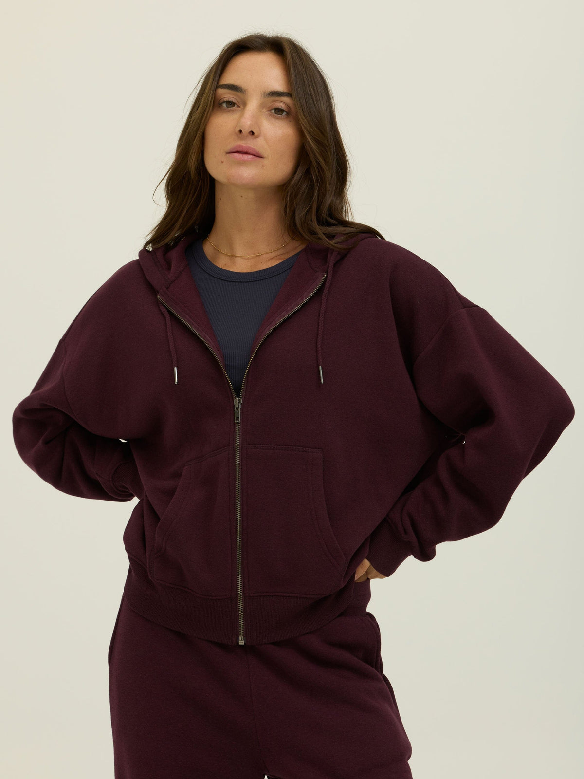 Corissa Triblend Fleece Zip Hoodie