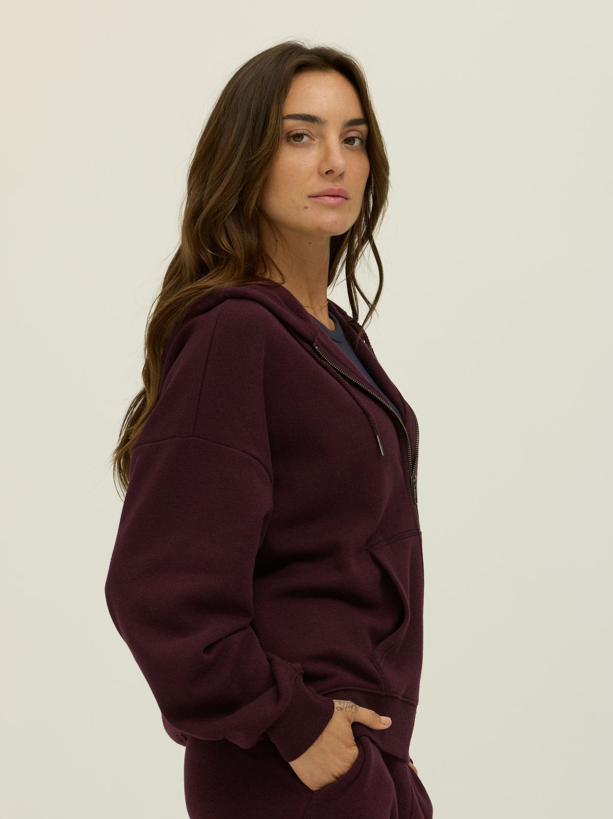 Corissa Triblend Fleece Zip Hoodie