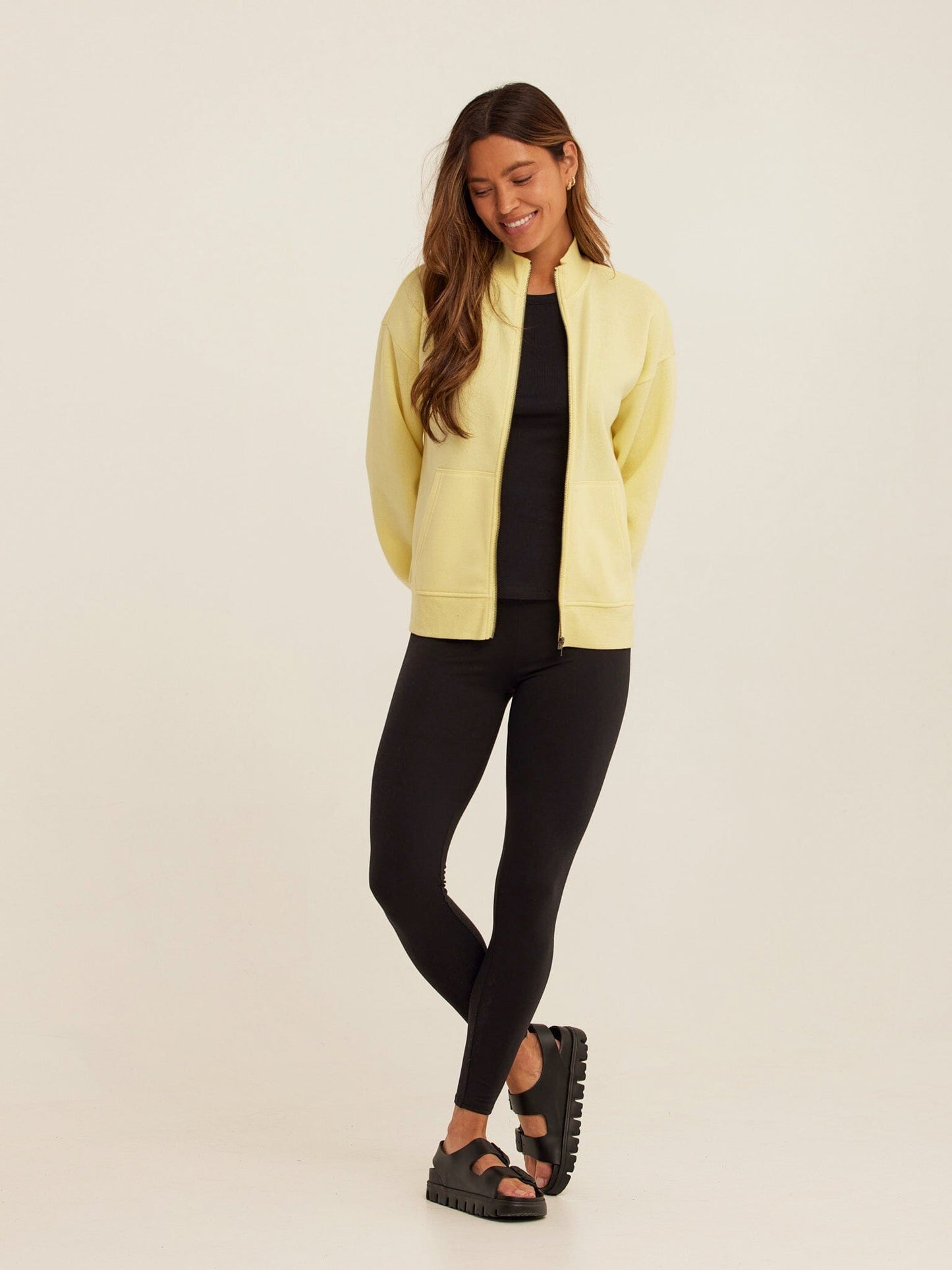 Delacey Triblend Fleece Zip Jacket