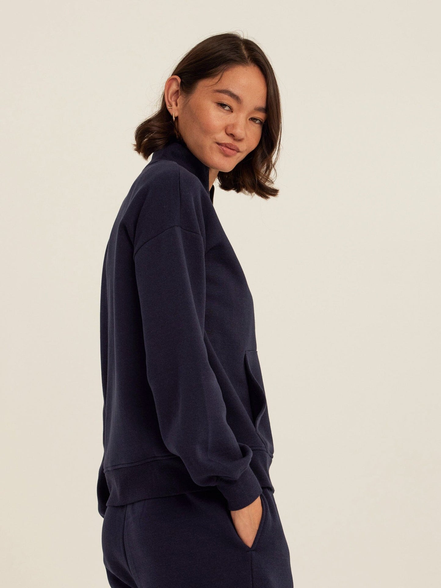 Delacey Triblend Fleece Zip Jacket