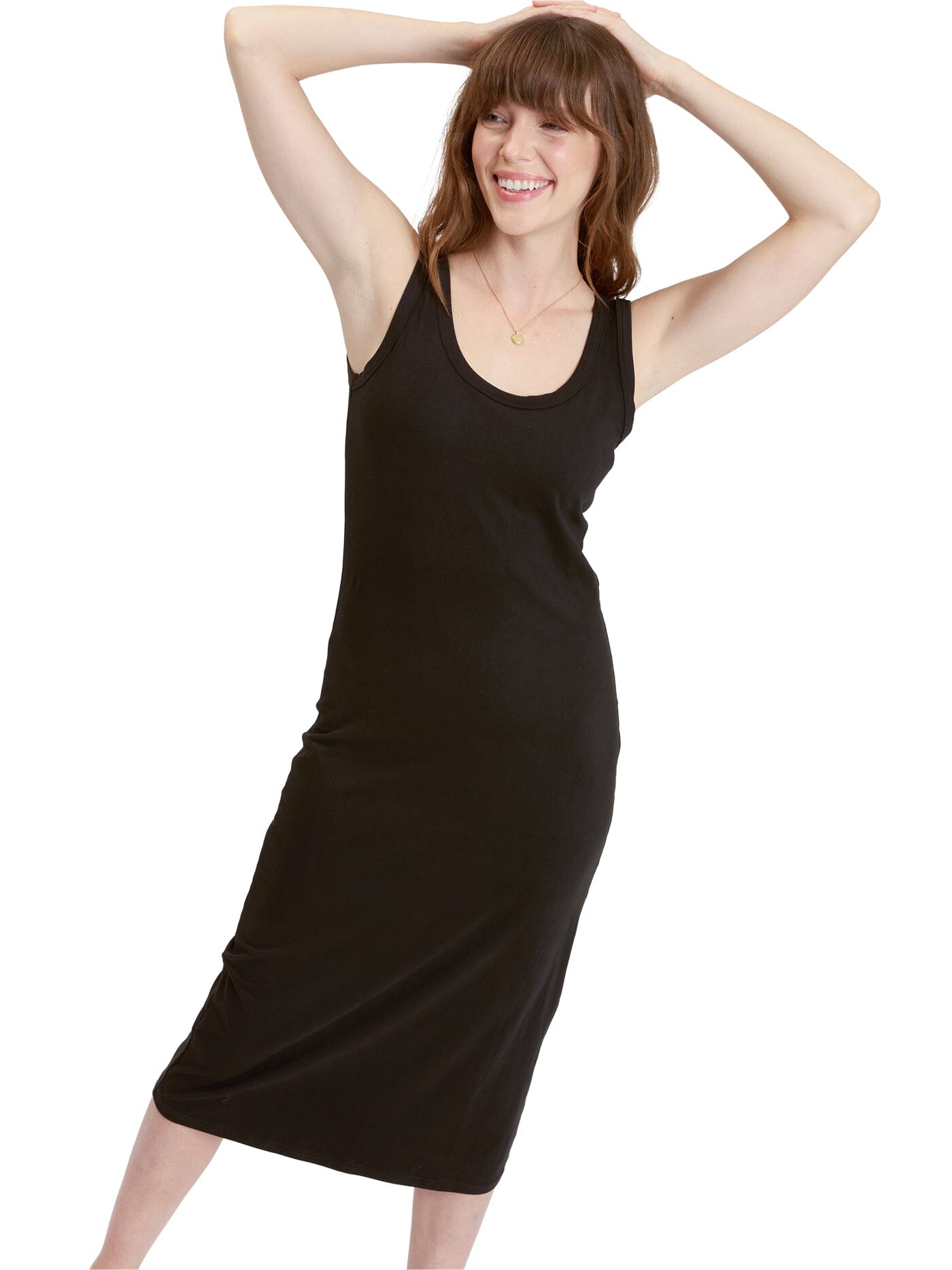 Catelynn Luxe Jersey Midi Tank Dress