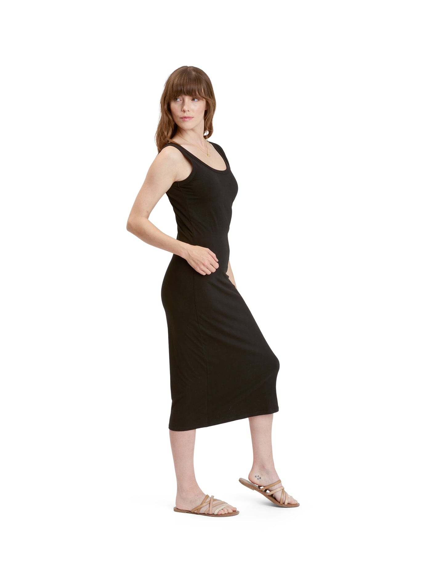 Catelynn Luxe Jersey Midi Tank Dress