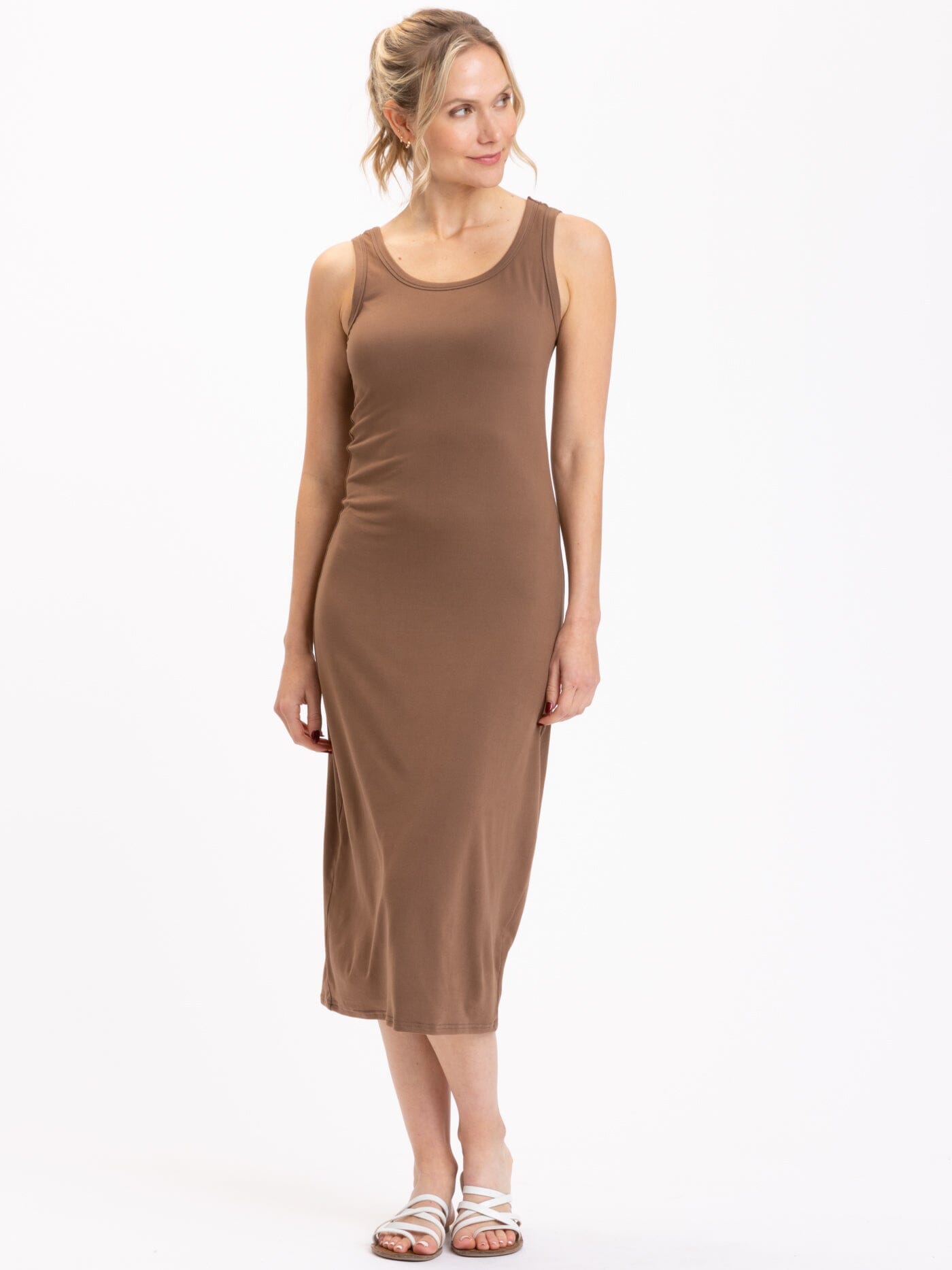 Catelynn Luxe Jersey Midi Tank Dress