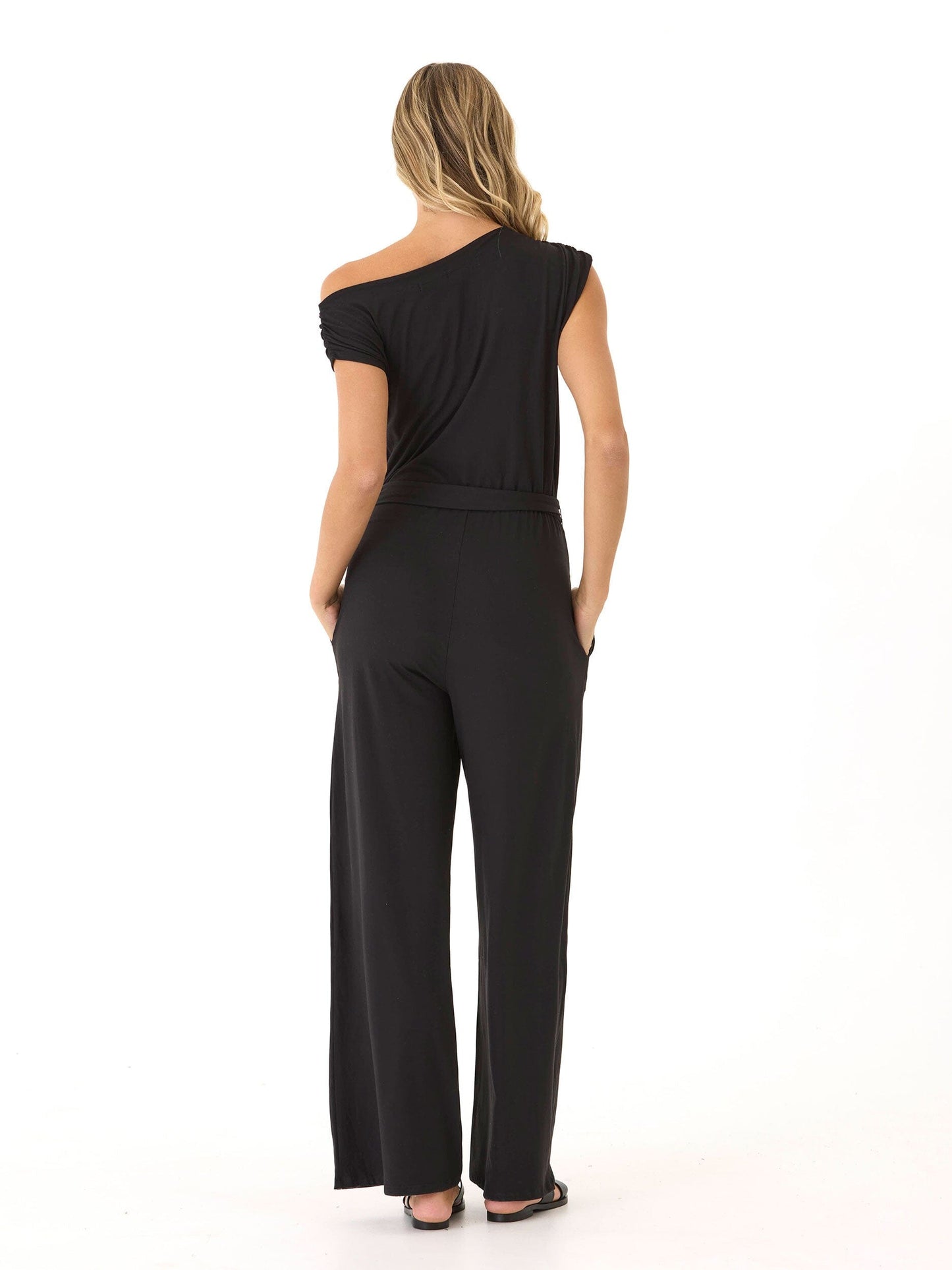 Leoni Luxe Jersey Wide Leg Jumpsuit