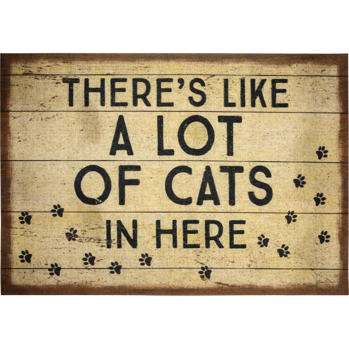 Cat Lover Doormat Entryway Indoor/Outdoor Rug | 34" x 20 | Slip-Resistant Backing