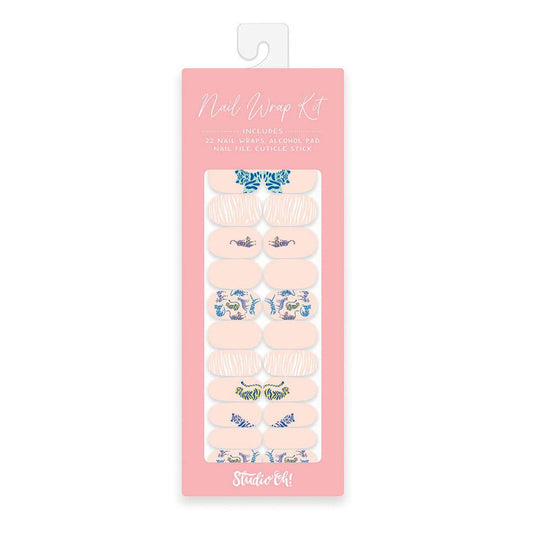 Tiger Love Nail Wrap Kit in Pink | Nail Care Arts Tools Accessories | On-the-go Travel Kit