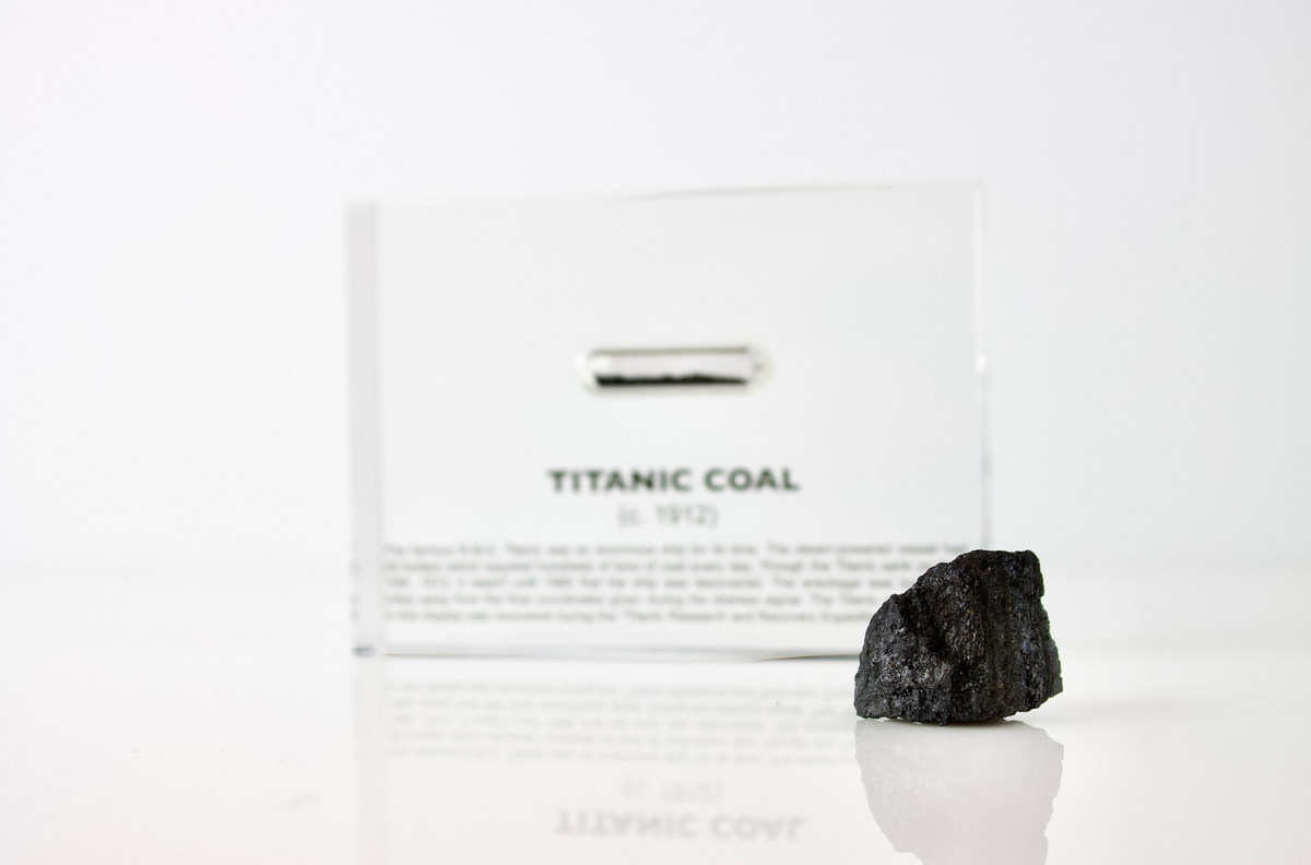 Titanic Coal Artifact Display