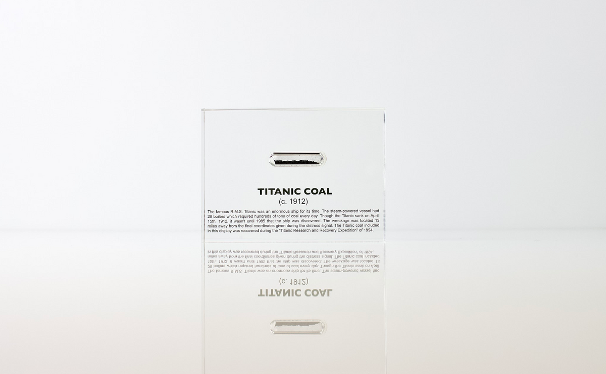 Titanic Coal Artifact Display