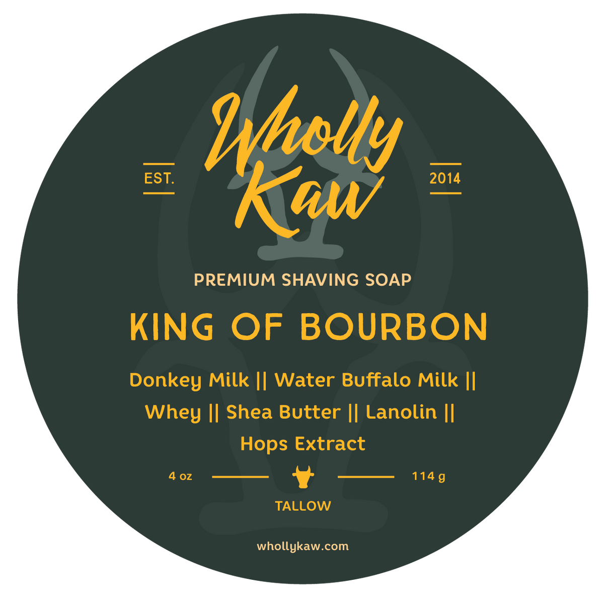 King of Bourbon Shaving Soap