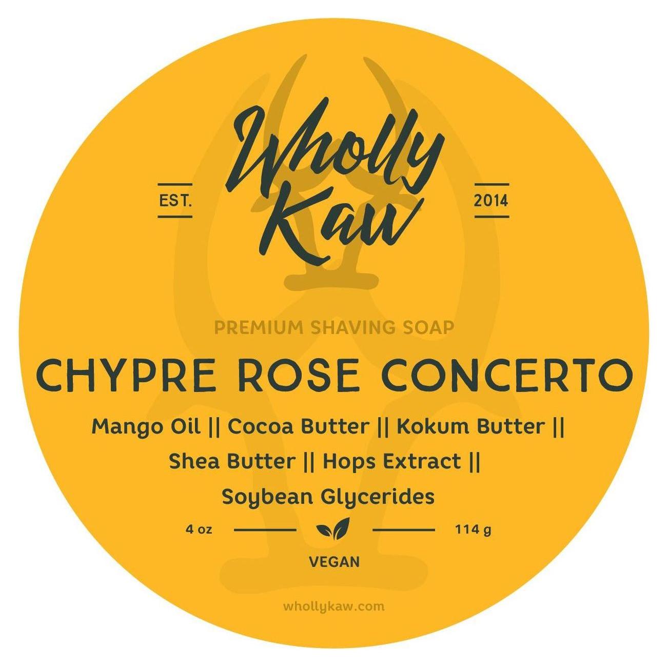 Wholly Kaw Chypre Rose Concerto Shaving Collection